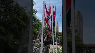 Pabellones nacionales en la plaza de los desaparecidos [upl. by Aron]