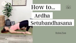 Ardha Setubandhasana Bridge Pose [upl. by Chandler]