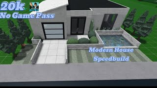 20k No gamepass modern home speed build [upl. by Nuajed]