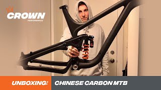 Unboxing  Cheap Chinese Carbon MTB Frame  ICAN P9 [upl. by Solegnave]