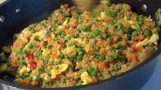 Quinoa Recipe  Quinoa Fried quotRicequot [upl. by Furnary]