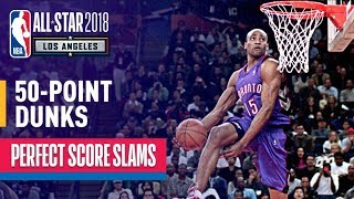 ALL 50Point Dunks In NBA Slam Dunk Contest History [upl. by Nitram]