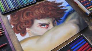 EL ANGEL CAIDO ALEXANDRE CABANEL DIBUJO INCOMPLETO SE ME BORRARON CLIPS [upl. by Ordnaxela]