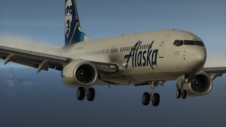 XPlane 12 B737800 Zibomod Full Flight Cold And Dark PAKTPAJN KETCHIKAN INTLJUNEAU INTL [upl. by Nehgaem]