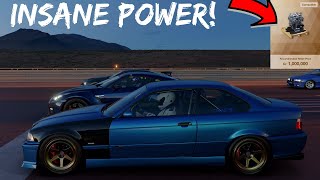 Gran Turismo 7  BMW E36 M3 gets a New Engine Swap LS7 Powered Roll Racing on Route X [upl. by Nirrol]