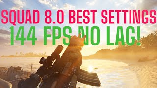 SQUAD BEST GRAPHICS SETTINGS FOR 80  FULL GUIDE [upl. by Arlon]