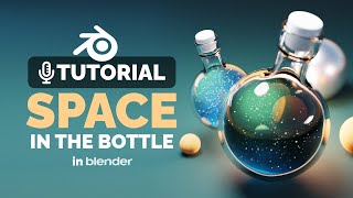 Space Bottle in Blender Tutorial  Polygon Runway [upl. by Kcerred]