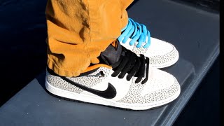 Nike SB Dunk Low Pro Olympic Safari Eletric Pack Review and on Feet [upl. by Hurleigh]