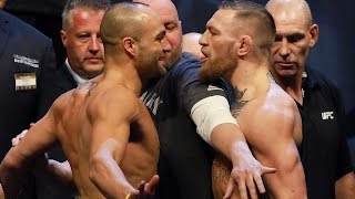 UFC 205 Conor McGregor amp Alvarez Get In Each Others Faces During Staredown [upl. by Valentia109]