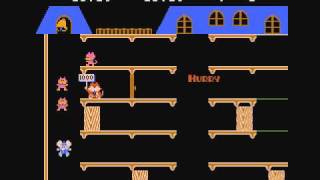 Famicom Mappy マッピー 1LoopRound116 PLAY [upl. by Yditsahc841]