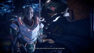 Mass Effect Andromeda Talk to Turian Leader Spectre Avitus Rix [upl. by Bartram]