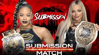 WWE 2K24  Submission Match  Liv Morgan VS Bianca Belair  WWE Crown Jewel [upl. by Lathe]