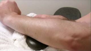 SelfMassage for management and prevention of carpal tunnel syndrome Forearm Area [upl. by Nazarius912]