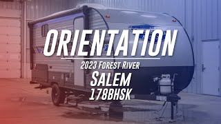 2023 Forest River Salem 178BHSK Orientation [upl. by Assenna333]