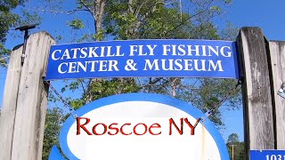 Catskill Fly FishingCenter and museum In Roscoe New York BeaverKill and Willowemoc Rivers big TROUT [upl. by Nirda]