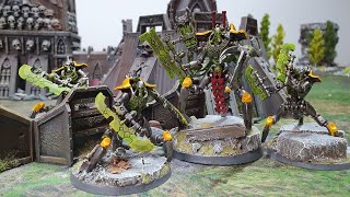 Necrons vs Death Watch 10th edition Warhammer 40k battle report [upl. by Htevi646]