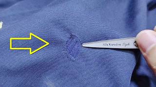 There is nothing better than fixing a hole in your clothes yourself with just a needle and thread [upl. by Matthias]