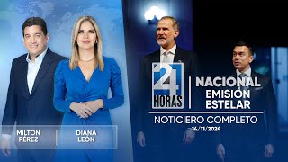 Noticiero de Ecuador Emisión Estelar 14112024 [upl. by Harifaz]