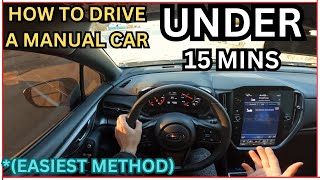 HOW TO DRIVE A MANUAL CAR IN UNDER 15 MINS EASIEST METHOD POV [upl. by Karoline]