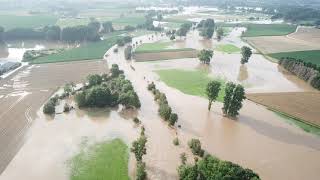 16072021 Hochwasser Kreis Heinsberg Rur Oberbruch Richtung Unterbruch  Wassenberg  Ophoven DJI [upl. by Warga]