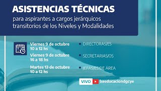 Emisión en directo de BAeducación  Asistencias Técnicas para Secretarias y Secretarios [upl. by Nevaj]