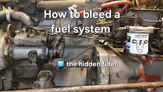 Vintage Thursday Bleeding a Massey Ferguson fuel system [upl. by Siram]