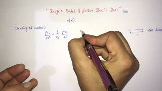 34 Debye’s Model of Lattice Specific Heat [upl. by Noyek]