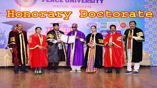 MrKSampath Kumar IAS  Speech about Global Human Peace University amp Honorary Doctorate [upl. by Masao]