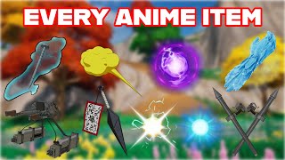 Ranking EVERY ANIME ITEM In FORTNITE HISTORY From WORST To BEST [upl. by Chuipek]