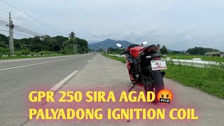 ignition coil problem ng GPR 250 motorstar  basang ignition coil [upl. by Lehsreh902]