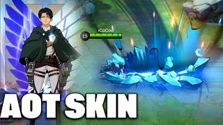 Martis New Attack on Titan Levi Skin Effects [upl. by Atterg]