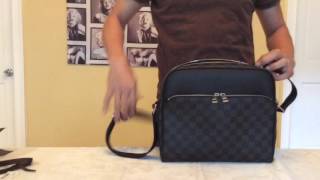 Louis Vuitton Dayton Reporter PM Damier Graphite Messenger bag [upl. by Nedyaj712]