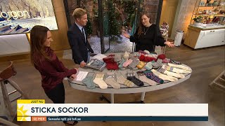 Så stickar du sockor  en personlig julklapp  Nyhetsmorgon TV4 [upl. by Akemej]