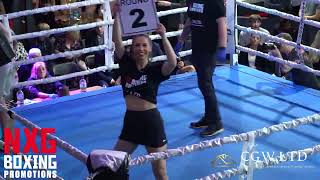 Ozzy Ahmed Vs Jordan Gregg  NXG Boxing Promotions WarInTheNorth [upl. by Ahsier]