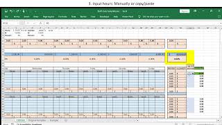 How to calculate your staff costs at your restaurant Rota template Restaurant Management [upl. by Fonseca759]