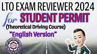 LTOTDC EXAM REVIEWER 2024 FOR STUDENT PERMIT ENGLISH [upl. by Yssenhguahs]