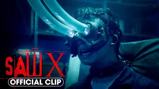 SAW X 2023 Official Clip – Eye Vacuum Trap – Tobin Bell Isan Beomhyun Lee [upl. by Koval968]