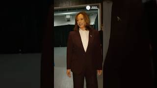 Behind the scenes at Kamala Harris rally in Houston shorts [upl. by Reisfield]