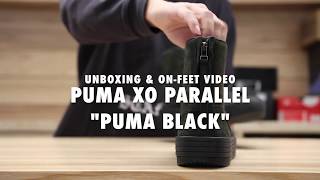 Puma X XO Parallel quotPuma Blackquot Unboxing amp On feet Video at Exclucity [upl. by Trescott]