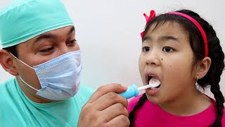 La canción del dentista  Jannie finge jugar al dentista  Rima Infantil Cancion infantil para niños [upl. by Atiniuq]