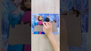 Frozen Puzzle Fun2 Assemble the Magic in 96 Pieces shorts disney frozen puzzle fun [upl. by Enoitna]