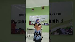 Juara Harapan 2 Macapat Islami Putri MAPSI Jateng ALISHA KHAIRA WILDA Kab Wonogiri [upl. by Aicineohp]