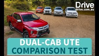 2019 Triton v Ranger v Hilux v Colorado v Amarok  Drivecomau [upl. by Drarrej727]