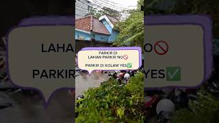 Samping Gandaria City Kampus USNi Parkir Tergenang Air puluhan Motor Terendam Banjir pov shorts [upl. by Hirasuna312]