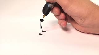 Create 3D Pen for Beginners  Doodling a DOG Simple 3Doodler [upl. by Hgielrak]