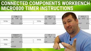 Micro800 Timer Instructions Connected Components Workbench [upl. by Ogdon]