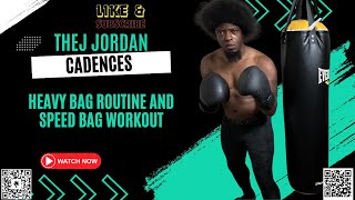 TheJ Jordan Cadence Heavy Bag Routine and Speed Bag In August youtube viral boxing fyp workout [upl. by Shipley76]