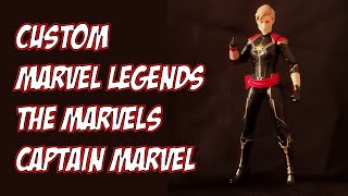 Custom Showcase Ep CS046  Custom Marvel Legends The Marvels Captain Marvel  Carol Danvers [upl. by Fennessy]