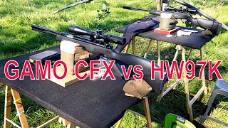 Fun Plinking Targets com Gamo CFX e HW 97K 50 metros [upl. by Suvart]