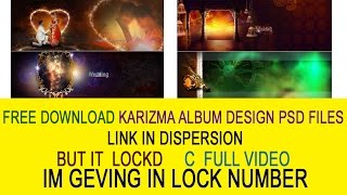 FREE download Karizma Canvera Album Design PSD FILES LINK IN dispersion in telugu [upl. by Matlick165]